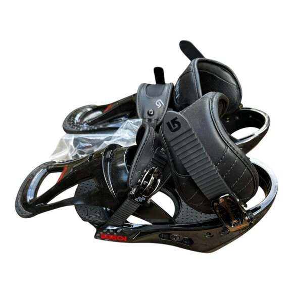 Burton Freestyle Mens Black Snowboard Bindings Sz M (8-11) Support 3 #252184001M - Picture 2 of 16